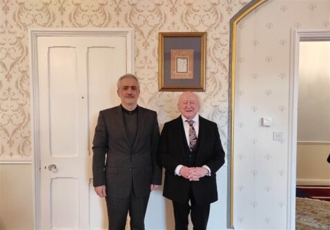 حضور رئیس جمهور ایرلند در سفارت ایران