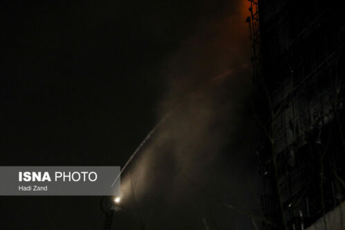 گزارش تصویری آتش‌سوزی در بیمارستان گاندی(عکس)