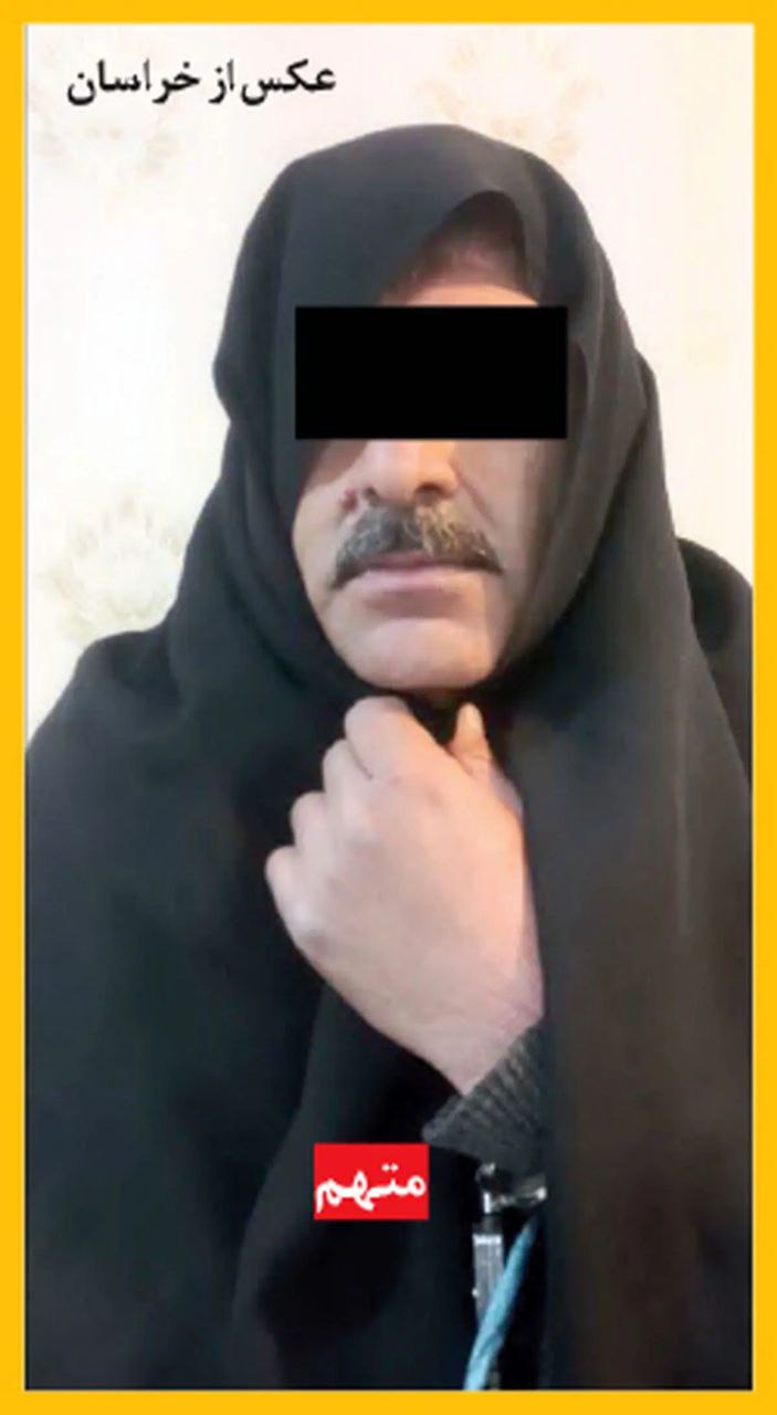 سارقی که با چادر زنانه برای سرقت می‌رفت
