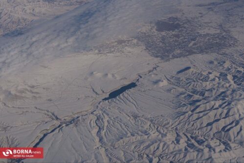 تصاویر هوایی زیبا از کوهستان‌های پر برف امروز ایران( عکس)