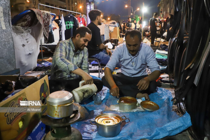 تصاویری زیبا از بازار خرید شب عید اهواز