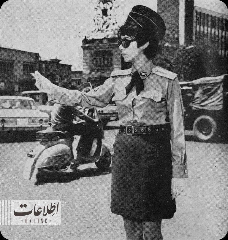 پلیس زن راهنمایی و رانندگی در خیابان‌های تهران+ عکس