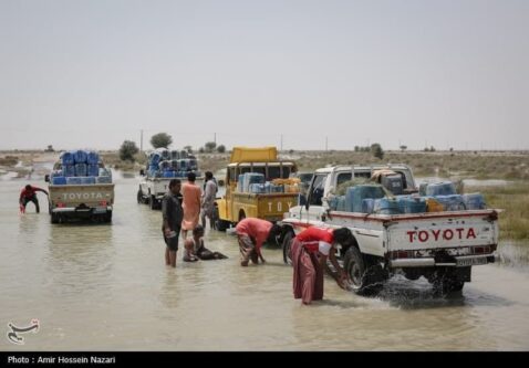 ‌‌سیلاب در منطقه دشتیاری سیستان وبلو چستان+(عکس)