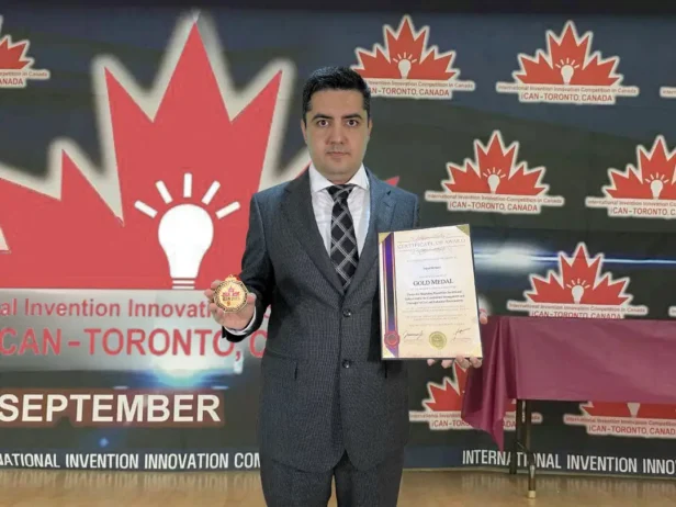 کسب مدال طلا مسابقات iCan 2024 کانادا توسط سجاد مومنی مخترع ایرانی کسب مدال طلا مسابقات iCan 2024 کانادا توسط سجاد مومنی مخترع ایرانی