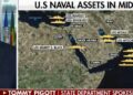 تصویری از آخرین وضعیت استقرار ناوها و ناوشکنهای آمریکایی در منطقه تصویری از آخرین وضعیت استقرار ناوها و ناوشکنهای آمریکایی در منطقه